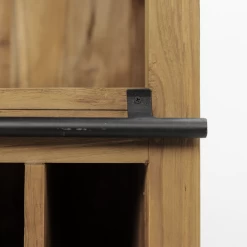 Wijnkast Blackburn 84x40x177cm Met 1 Deur En 2 Lades - Naturel/zwart -Songmics Winkel Ontwerp zonder titel 2022 02 03T114528.754 f23a