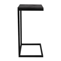 Bijzettafel Read 30x38x65cm Mangohout En Ijzer - Zwart