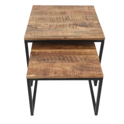 Salontafel Meike Vierkant Set Van 2 Mangohout En Metaal - Naturel/zwart -Songmics Winkel Ontwerp zonder titel 2022 02 21T104932.621 4bc8