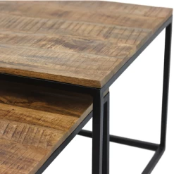 Salontafel Meike Vierkant Set Van 2 Mangohout En Metaal - Naturel/zwart -Songmics Winkel Ontwerp zonder titel 2022 02 21T105111.157 32fb