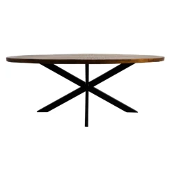 Eettafel Geraldton 180x100cm Mangohout - Naturel/zwart -Songmics Winkel Ontwerp zonder titel 2022 02 21T132931.770 905c