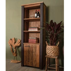 Boekenkast Zaria | 190 X 70 X 45 Cm | Old Teak-design -Songmics Winkel Ontwerp zonder titel 2022 03 03T104528.052 d0a1