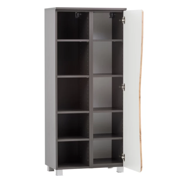 Kolomkast Karan 60cm 1 Deur - Eik/antraciet 11 Kolomkast Karan 60cm 1 Deur - Eik/antraciet - Afbeelding 9