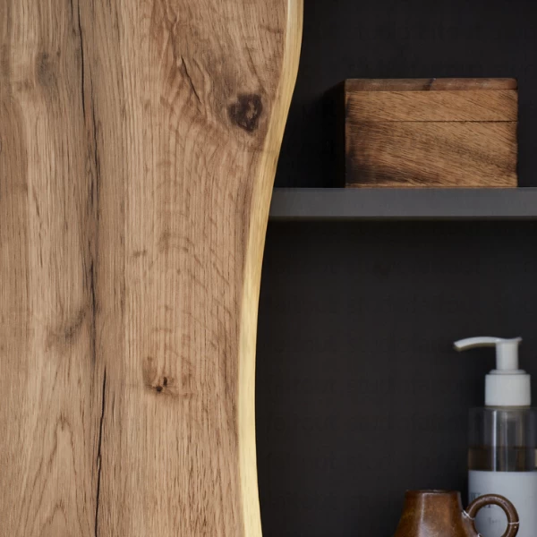 Kolomkast Karan 60cm 1 Deur - Eik/antraciet 9 Kolomkast Karan 60cm 1 Deur - Eik/antraciet - Afbeelding 7