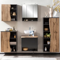 Kolomkast Karan 60cm 1 Deur - Eik/antraciet 17 Kolomkast Karan 60cm 1 Deur - Eik/antraciet -Songmics Winkel Ontwerp zonder titel 2022 06 22T084204.982 e25e