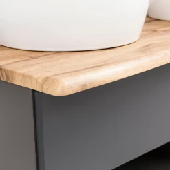 Wastafelmeubel Karan 121cm Met Twee Wastafels En 2 Lades - Antraciet/eik -Songmics Winkel Ontwerp zonder titel 2022 06 22T095240.000 f482