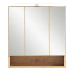 Spiegelkast Karan 60cm 3 Deuren Met Verlichting - Eik -Songmics Winkel Ontwerp zonder titel 2022 06 23T111755.364 6819