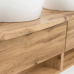 Wastafelmeubel Karan 121cm Met Twee Wastafels En 2 Lades - Eik -Songmics Winkel Ontwerp zonder titel 2022 06 23T160504.394 0e6d