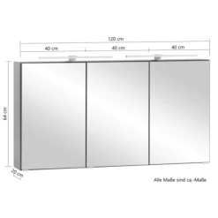 Spiegelkast Vikas 120cm 3 Deuren Met Verlichting - Eik -Songmics Winkel Ontwerp zonder titel 2022 06 27T084634.288 4c19