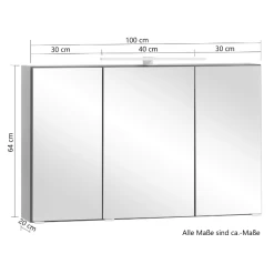 Spiegelkast Vikas 100cm 3 Deuren Met Verlichting - Antraciet -Songmics Winkel Ontwerp zonder titel 2022 06 28T164855.375 6a2d