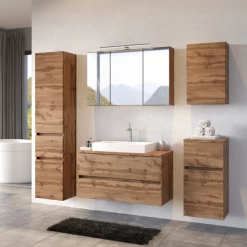 Spiegelkast Pisca 100cm 3 Deuren - Eik -Songmics Winkel Ontwerp zonder titel 2022 06 29T151839.394 c2f1