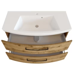 Wastafelmeubel Malvo 100cm 2 Lades - Eik/zwart -Songmics Winkel Ontwerp zonder titel 2022 06 30T085809.986 62ca