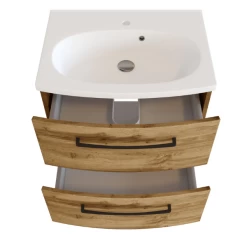 Wastafelmeubel Malvo 60cm 2 Lades - Eik/zwart -Songmics Winkel Ontwerp zonder titel 2022 06 30T094343.713 0d33