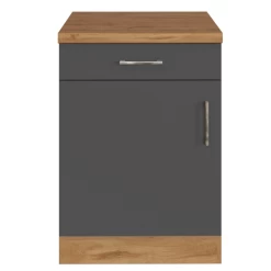 Keukenkast Sorrella 50cm 1 Deur & 1 Lade - Antraciet/eik -Songmics Winkel Ontwerp zonder titel 2022 06 30T132216.246 11b1