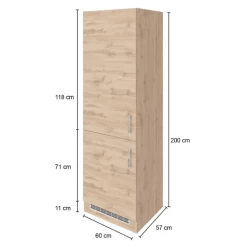 Keukenkast Voor Koelkast En Diepvries Sorrella - Wit/eik -Songmics Winkel Ontwerp zonder titel 2022 06 30T141652.823 c8c4