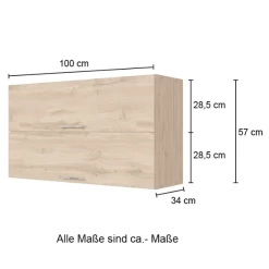 Keukenhangkast Sorrella 100cm Met 2 Opklapdeuren - Eik -Songmics Winkel Ontwerp zonder titel 2022 07 01T102750.886 fcf4