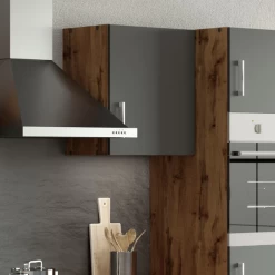 Keukenhangkast Sorrella 50cm 1 Deur - Antraciet/eik -Songmics Winkel Ontwerp zonder titel 2022 07 04T084220.612 d3c7