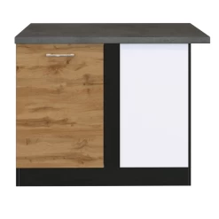 Hoekkast Sorrella 110cm 1 Deur - Eik/grafiet