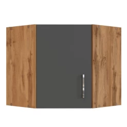 Hoekkast Sorrella 60cm 1 Deur - Antraciet/eik