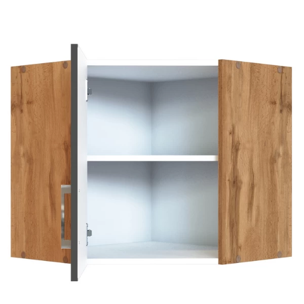 Hoekkast Sorrella 60cm 1 Deur - Antraciet/eik 8 Hoekkast Sorrella 60cm 1 Deur - Antraciet/eik - Afbeelding 6