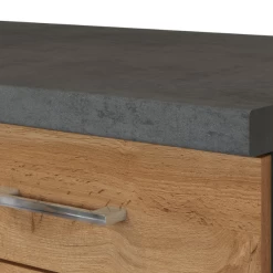 Kitchenette Sorrella 270cm Met Ruimte Voor Vaatwas, Oven En Koelkast - Eik/grafiet -Songmics Winkel Ontwerp zonder titel 2022 07 07T165524.242 c248