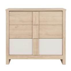 Commode Otto 3 Lades - Kastanje/wit -Songmics Winkel Ontwerp zonder titel 2022 07 07T165830.472 2dc3