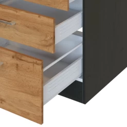 Kitchenette Sorrella 270cm Met Ruimte Voor Vaatwas, Oven En Koelkast - Eik/grafiet -Songmics Winkel Ontwerp zonder titel 2022 07 07T170441.721 3de7