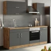 Kitchenette Sorrella 210cm Met Inbouwoven - Antraciet/eik -Songmics Winkel Ontwerp zonder titel 2022 07 11T153947.667 57fd