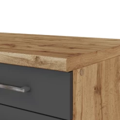 Kitchenette Sorrella 270cm Met Vaatwas, Oven En Koelkast - Antraciet/eik -Songmics Winkel Ontwerp zonder titel 2022 07 13T154538.192 d75e