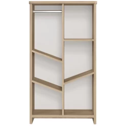 Opbergkast Binno 4 Legplanken 1 Roede- Eik/wit -Songmics Winkel Ontwerp zonder titel 2022 07 18T135234.806 630d