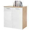 Commode Lobi 2 Deuren - Glanzend Wit/hout 1 Commode Lobi 2 Deuren - Glanzend Wit/hout -Songmics Winkel Ontwerp zonder titel 2022 08 03T160851.893 a826
