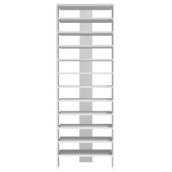 Opbergrek Perri Met 11 Legplanken - Wit