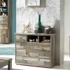 Commode Clem 99cm 1 Deur & 5 Lades - Driftwood -Songmics Winkel Ontwerp zonder titel 2022 08 05T111303.162 a08c