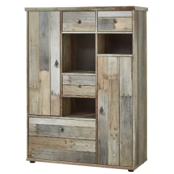 Buffetkast Clem 99cm Drie Deuren & Drie Lades - Driftwood -Songmics Winkel Ontwerp zonder titel 2022 08 05T112237.469 330f