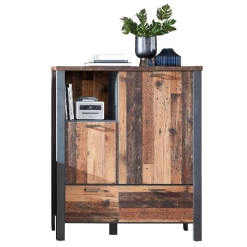 Buffetkast Carthago 2 Deuren & 2 Lades - Oud Hout/antraciet -Songmics Winkel Ontwerp zonder titel 2022 08 05T135240.215 954c