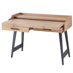 Bureau Inovo Uitschuifbaar Met 2 Lades - Eik/zwart -Songmics Winkel Ontwerp zonder titel 2022 08 09T093409.682 3820