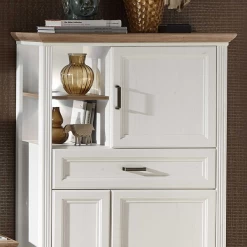 Commode Samine 3 Deuren & 1 Lade - Wit/eik -Songmics Winkel Ontwerp zonder titel 2022 08 29T090640.390 8326