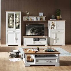 Vitrinekast Samine 93cm 3 Deuren & 1 Lade - Wit/eik -Songmics Winkel Ontwerp zonder titel 2022 08 29T095109.085 c6b5