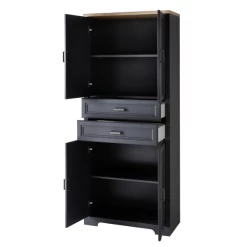 Dossierkast Samine Met 4 Deuren & 2 Lades - Grafiet/eik -Songmics Winkel Ontwerp zonder titel 2022 09 22T114145.965 f99b