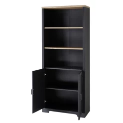 Dossierkast Samine Met Twee Deuren - Grafiet/eik -Songmics Winkel Ontwerp zonder titel 2022 09 22T114425.510 b03e