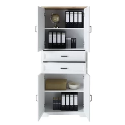 Dossierkast Samine Met 4 Deuren & 2 Lades - Wit/eik 9 Dossierkast Samine Met 4 Deuren & 2 Lades - Wit/eik -Songmics Winkel Ontwerp zonder titel 2022 09 22T115506.276 50e5