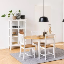 Eetkamerstoel Brisbane - Wit/eik -Songmics Winkel Ontwerp zonder titel 2022 10 21T120028.273 56fd