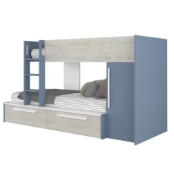 Stapelbed Fleur Met Kast & Lades - Blauw -Songmics Winkel Ontwerp zonder titel 2022 10 24T134941.573 1dea