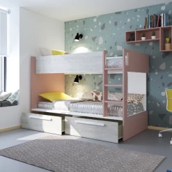 Stapelbed Fleur Met Bedlades - Oudroze -Songmics Winkel Ontwerp zonder titel 2022 10 24T140912.099 ef66