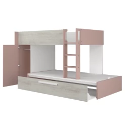 Stapelbed Fleur Met Kast & Bedlade - Oudroze -Songmics Winkel Ontwerp zonder titel 2022 10 24T143817.978 ce36