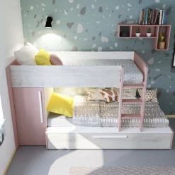 Stapelbed Fleur Met Kast & Bedlade - Oudroze -Songmics Winkel Ontwerp zonder titel 2022 10 24T144227.132 6cf3