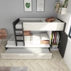 Stapelbed Fleur Met Kast & Bedlade - Grijs -Songmics Winkel Ontwerp zonder titel 2022 10 24T144903.288 c99d