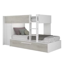 Stapelbed Fleur Met Kast & Bedlade - Wit -Songmics Winkel Ontwerp zonder titel 2022 10 24T151016.806 822a