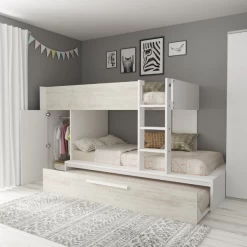 Stapelbed Fleur Met Kast & Bedlade - Wit -Songmics Winkel Ontwerp zonder titel 2022 10 24T151212.747 0a18