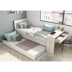 Bed Shipley 90x200 Met Bureau En Bedlade - Grenen/ Wit -Songmics Winkel Ontwerp zonder titel 2022 10 24T155204.906 b48d